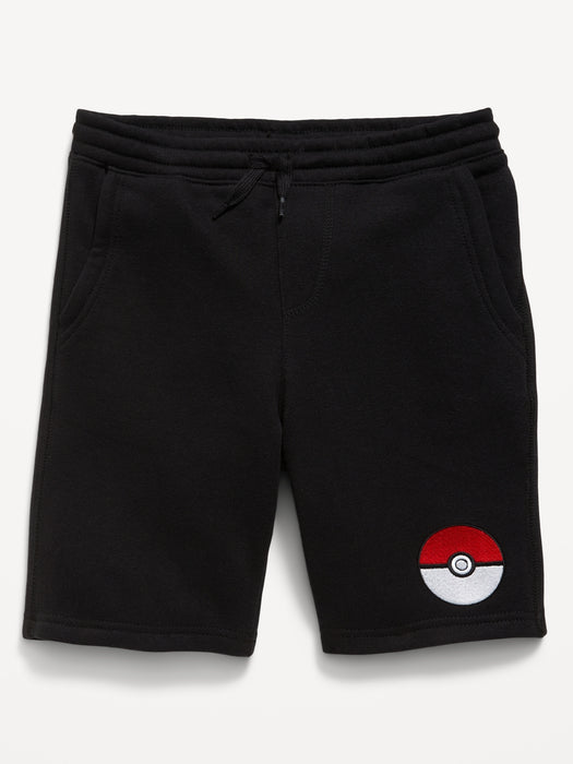 Licensed Graphic Fleece Jogger Shorts for Boys (At Knee)