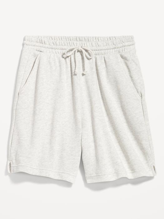 Extra High-Waisted Terry Shorts -- 5-inch inseam