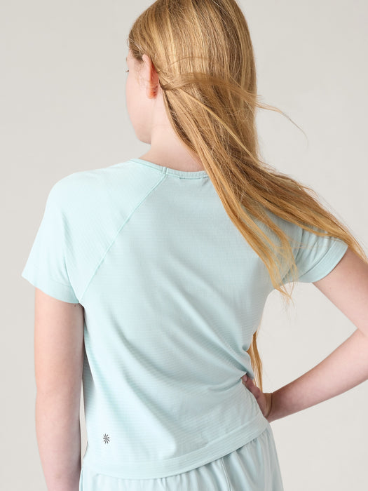 Athleta Girl Power Up Seamless Sport Length Tee