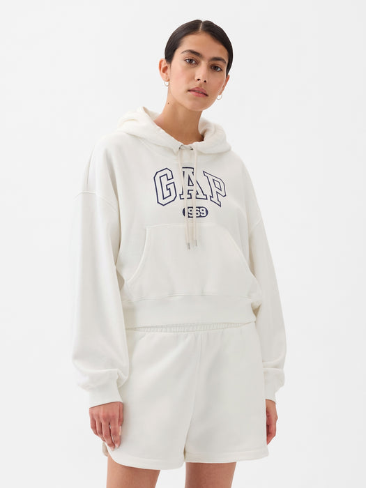 Vintage Soft Cropped Hoodie