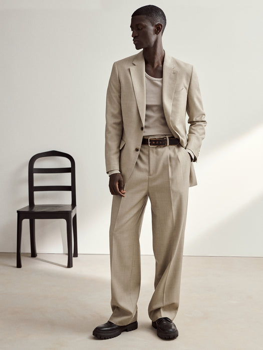 Signature Italian Twill Wide-Leg Pant