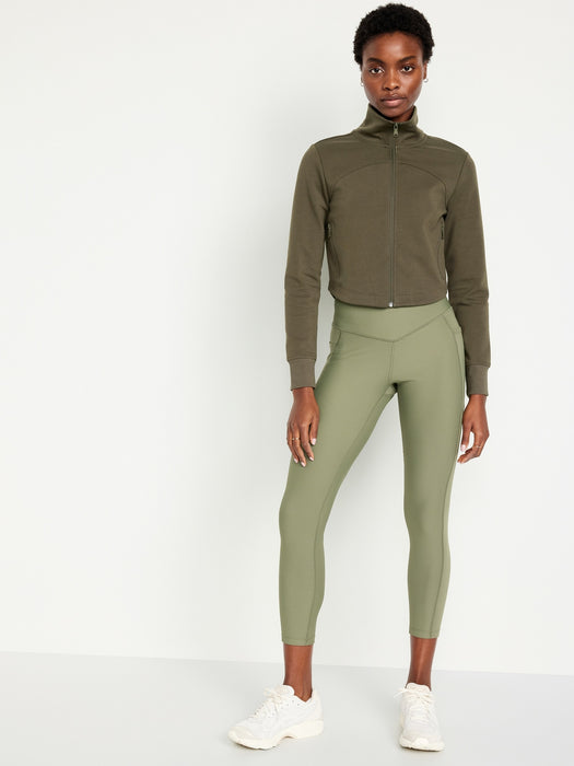 Dynamic Fleece Crop Zip Jacket