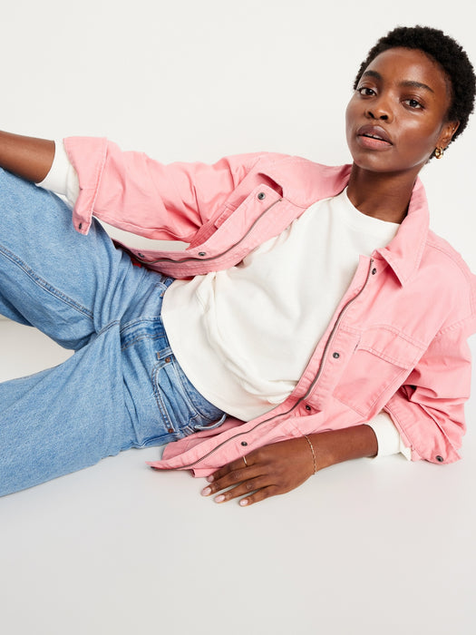 French-Terry Drop-Shoulder Sweatshirt