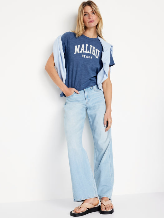 EveryWear Slub-Knit Graphic T-Shirt