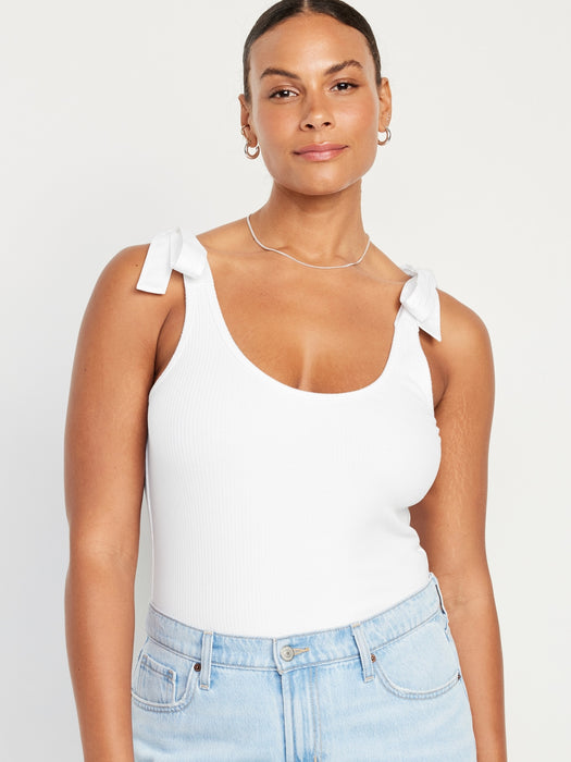 Tie-Strap Tank Top Bodysuit