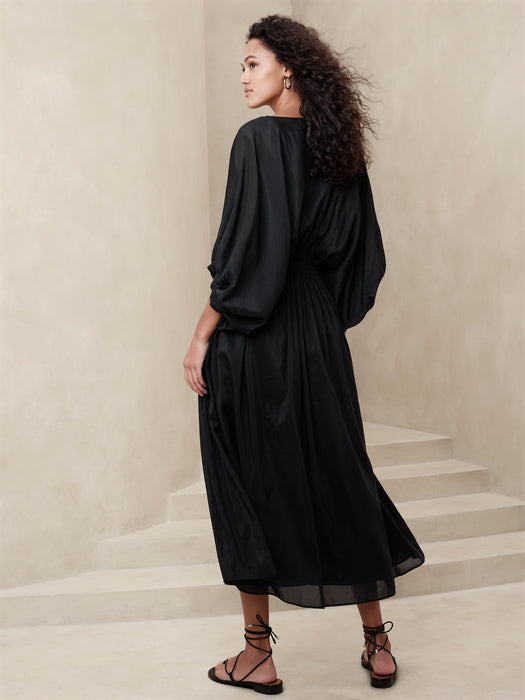 Eliana Cotton-Silk Dress