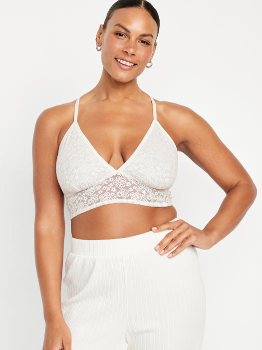 Lace Longline Racerback Bralette
