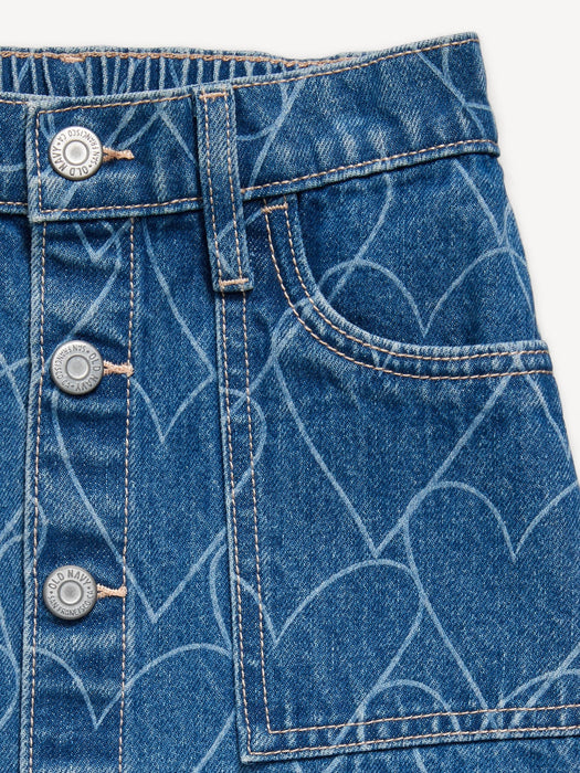 High-Waisted Jean Skirt for Girls