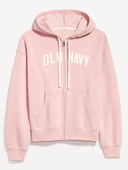 Logo Zip Hoodie Sweatshirt