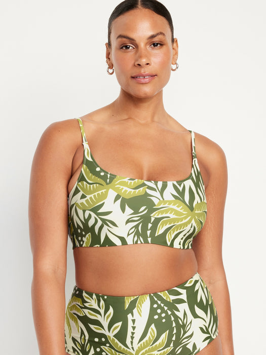 Scoop-Neck Bikini Swim Top