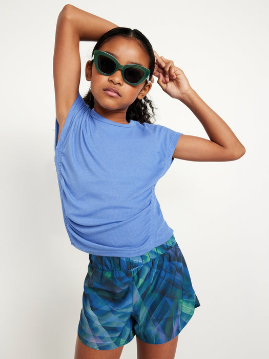 Dolphin-Hem Run Shorts for Girls