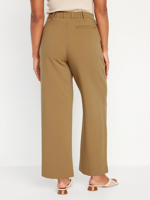 Extra High-Waisted Taylor Wide-Leg Trouser Suit Pants