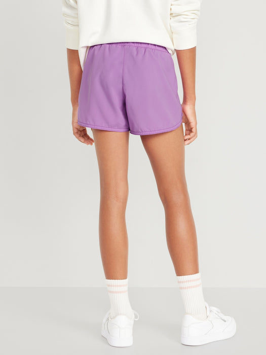 Dolphin-Hem Ruffle-Trim Run Shorts for Girls