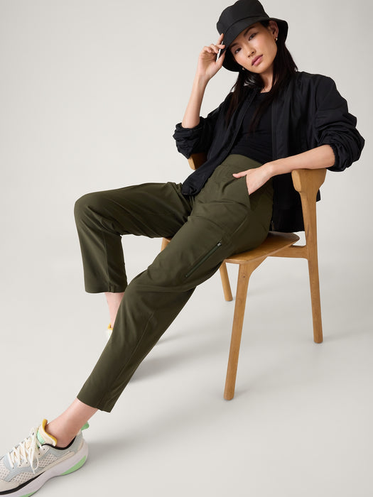 Brooklyn Mid Rise Ankle Utility Pant