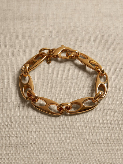 Elongated Mariner Link Chain Bracelet by Aureus + Argent