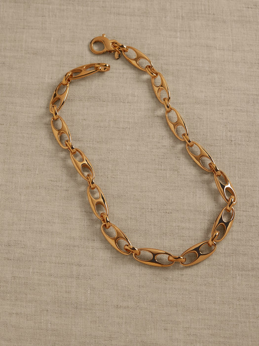 Elongated Mariner Link Chain Necklace by Aureus + Argent
