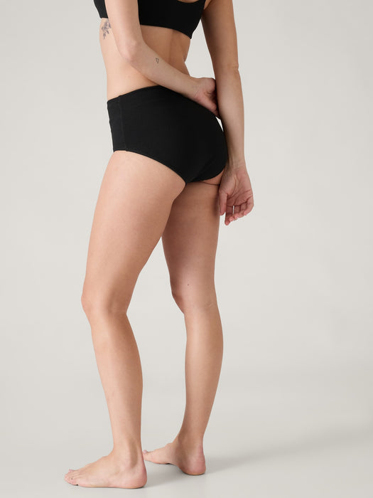 High Waist Pique Swim Bottom