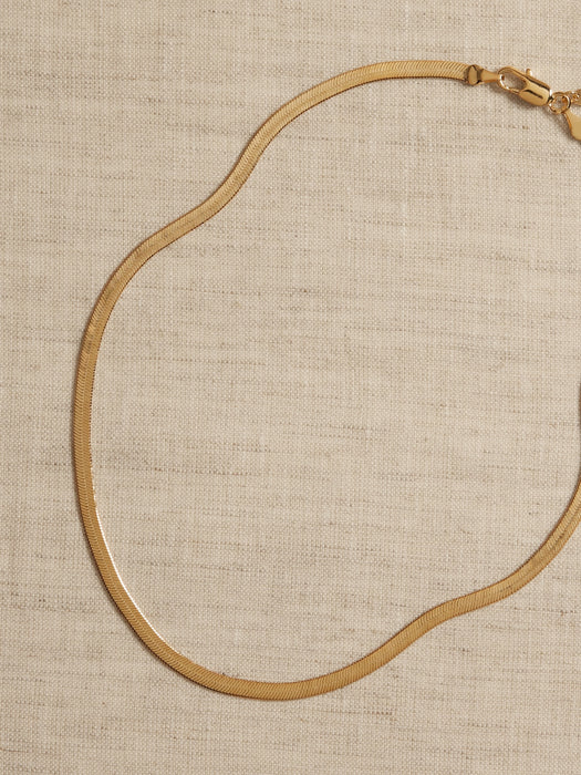 Ravena Herringbone Snake Chain by Aureus + Argent