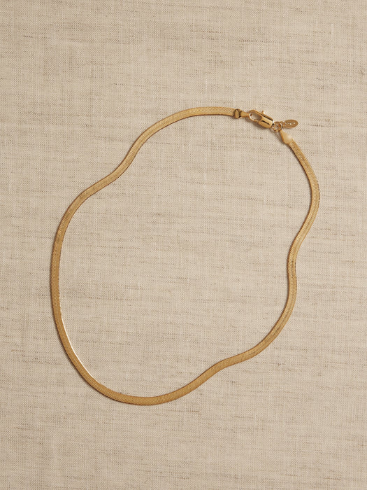 Ravena Herringbone Snake Chain by Aureus + Argent