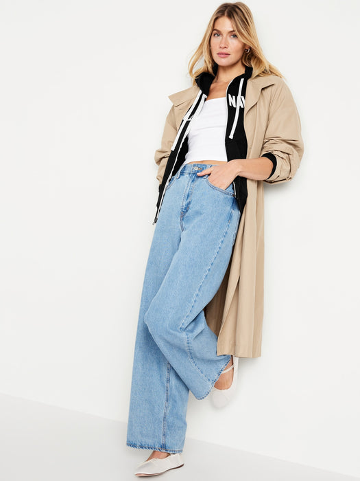 Logo Zip Hoodie Sweatshirt