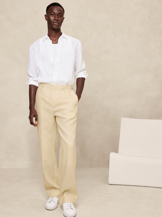 Soquel Linen Suit Pant