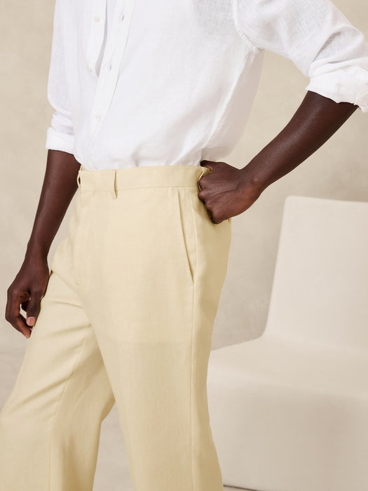 Soquel Linen Suit Pant