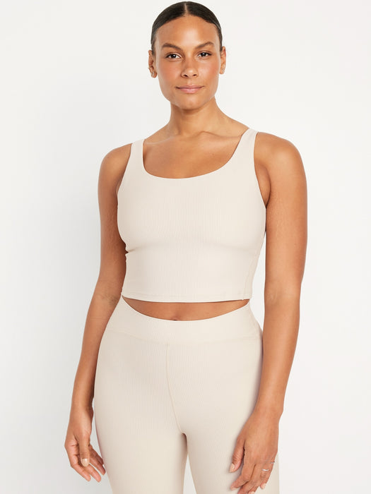 Light Support PowerSoft Ribbed Longline Sports Bra