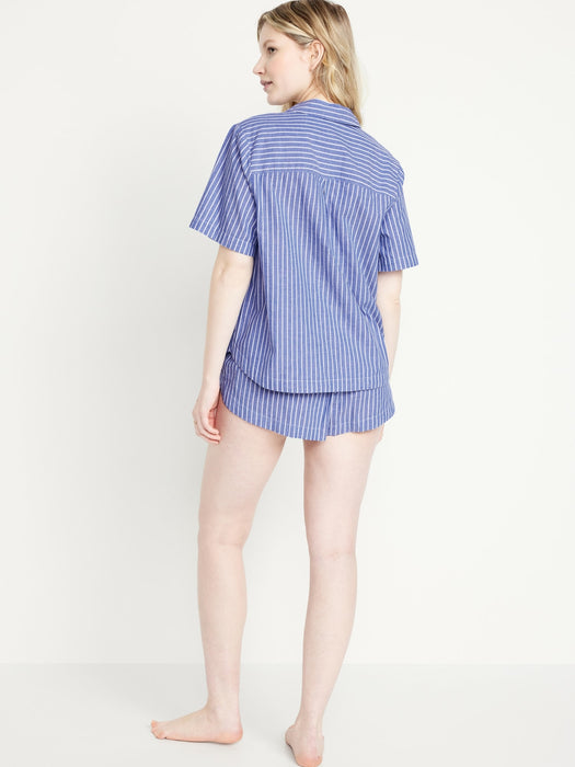 Poplin Pajama Short Set