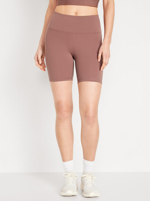 High-Waisted PowerSoft Biker Shorts -- 6-inch inseam