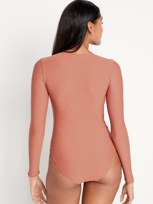 Long-Sleeve Half Zip Rashguard