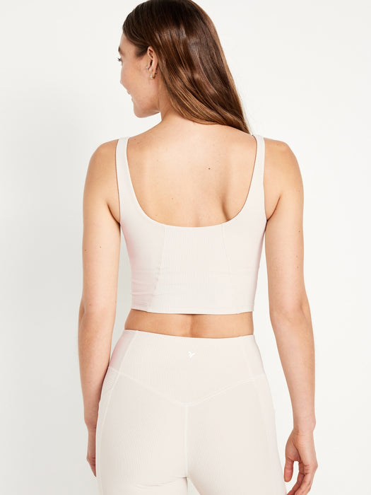 Light Support PowerSoft Ribbed Longline Sports Bra