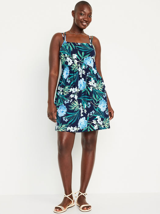 Fit & Flare Strappy Mini Dress