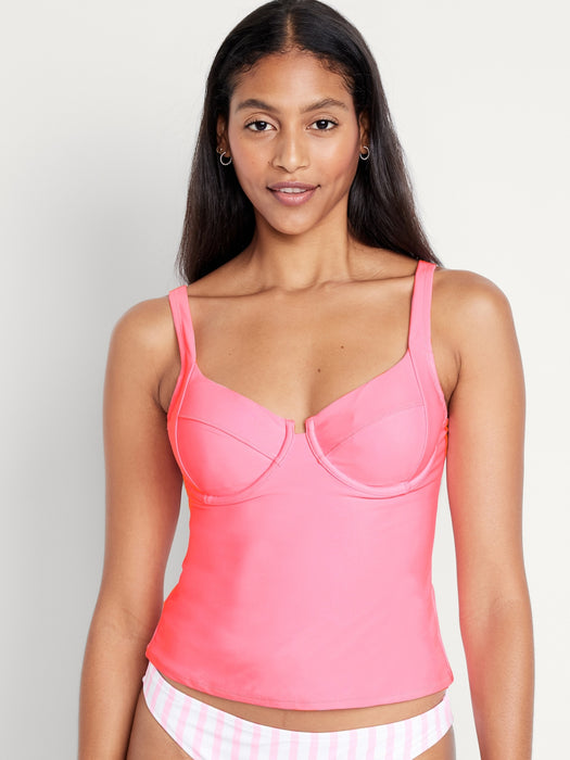 Underwire Tankini Swim Top