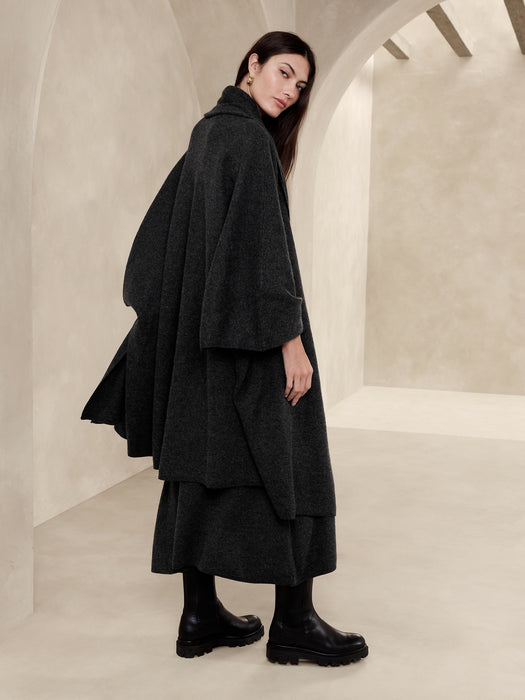 Elena Wool Scarf Cape