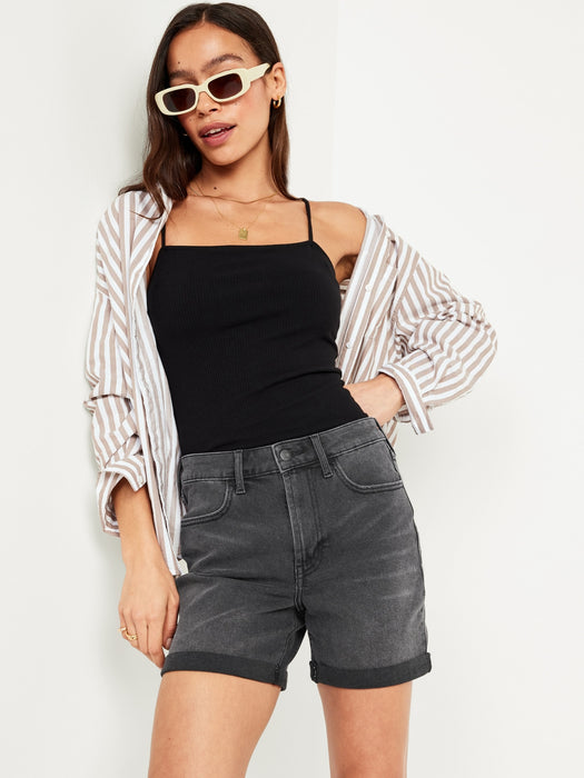 High-Waisted Wow Jean Shorts -- 5-inch inseam
