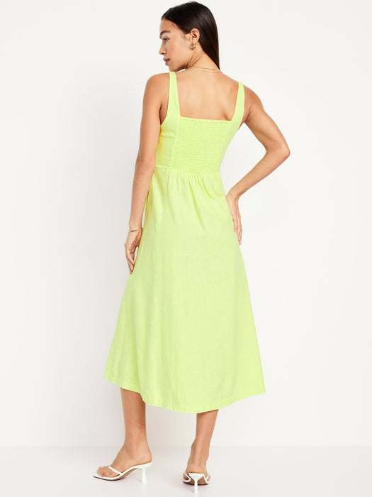 Fit & Flare Sleeveless Midi Dress