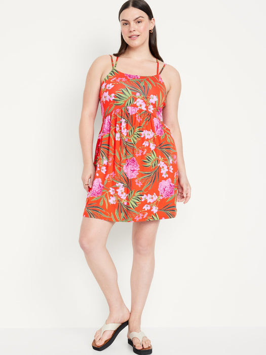 Fit & Flare Strappy Mini Dress