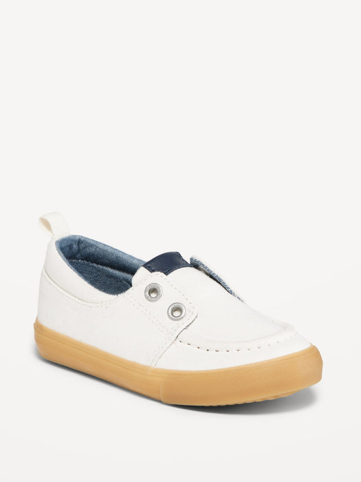 Canvas Boat-Shoe Sneakers for Toddler Boys