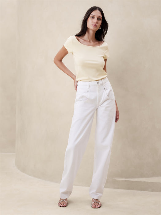 Refined Scoop-Neck T-Shirt