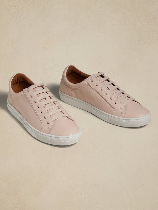 Nickola Pebbled Leather Sneaker