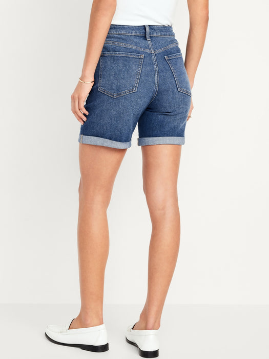 High-Waisted Wow Jean Shorts -- 7-inch inseam