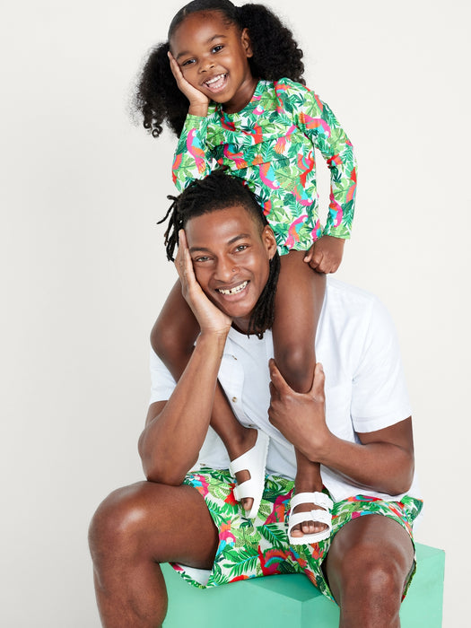 Printed Swim Trunks -- 5-inch inseam