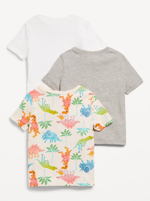 Solid T-Shirt 3-Pack for Toddler Boys