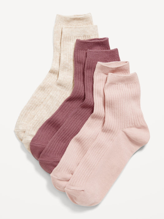 Quarter Crew Socks 3-Pack for Women