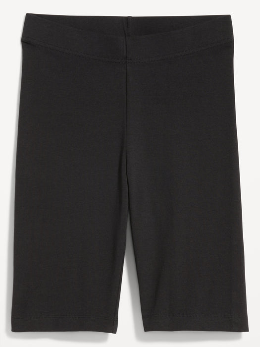 High-Waisted Biker Shorts -- 10-inch inseam