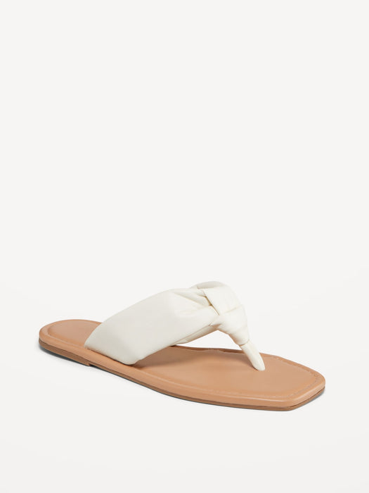 Knot-Front Thong Sandal