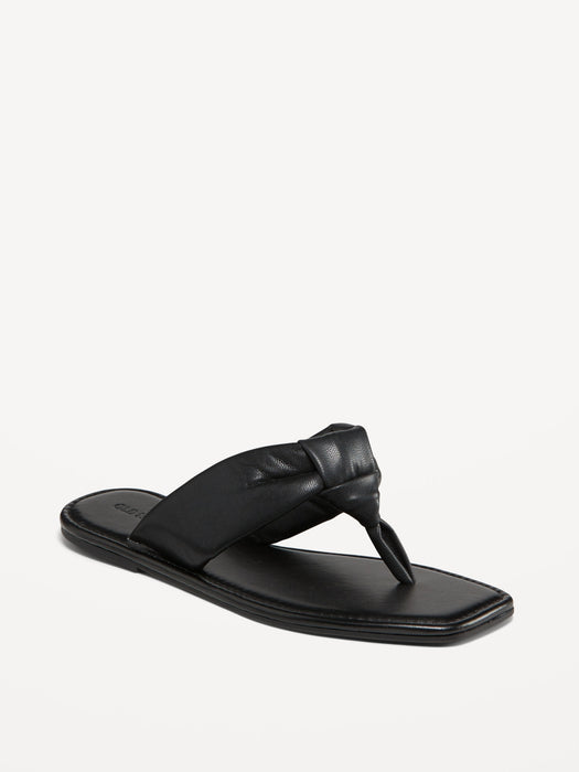 Knot-Front Thong Sandal