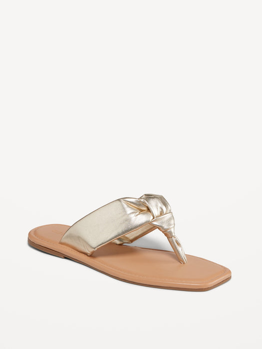 Knot-Front Thong Sandal