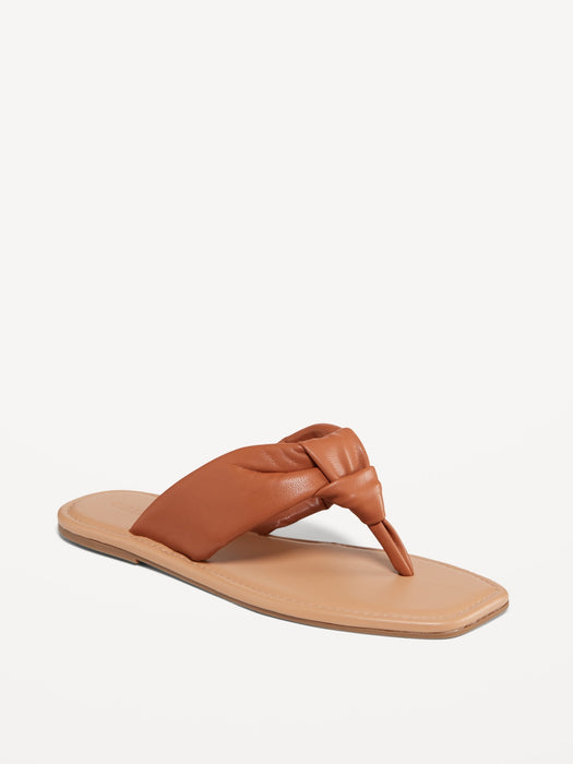 Knot-Front Thong Sandal