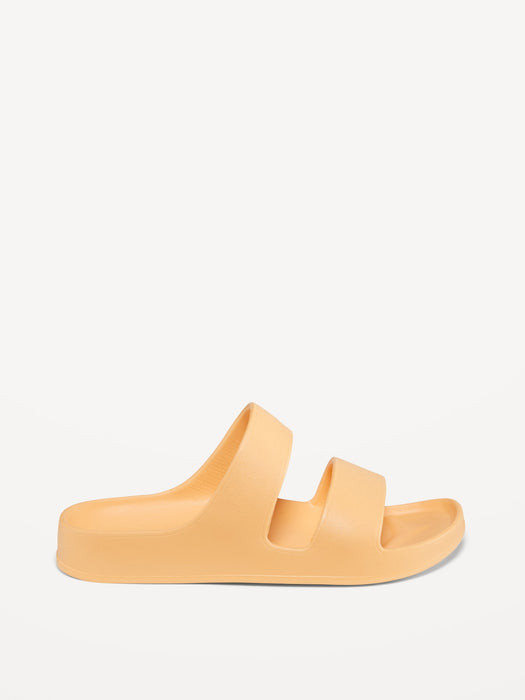 Double-Strap Slide Sandals for Girls (Partially Plant-Based)